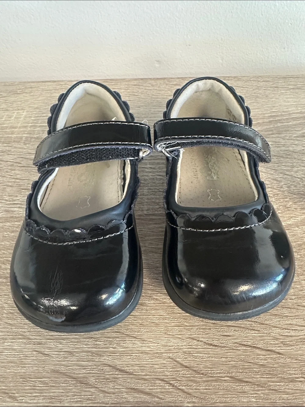 See Kai Run Black Patent Scalloped Dress Party Mary Jane 7